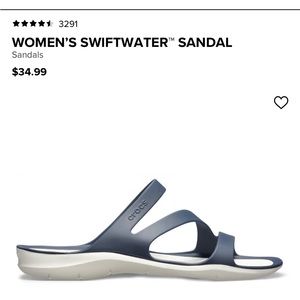 Crocs swiftwater sandal size 6.